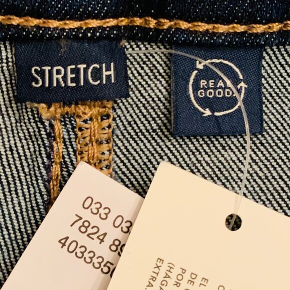 American Eagle Mom Shorts Stretch Denim Super High Rise Indigo Cotton Size 4 27 - Picture 16 of 16